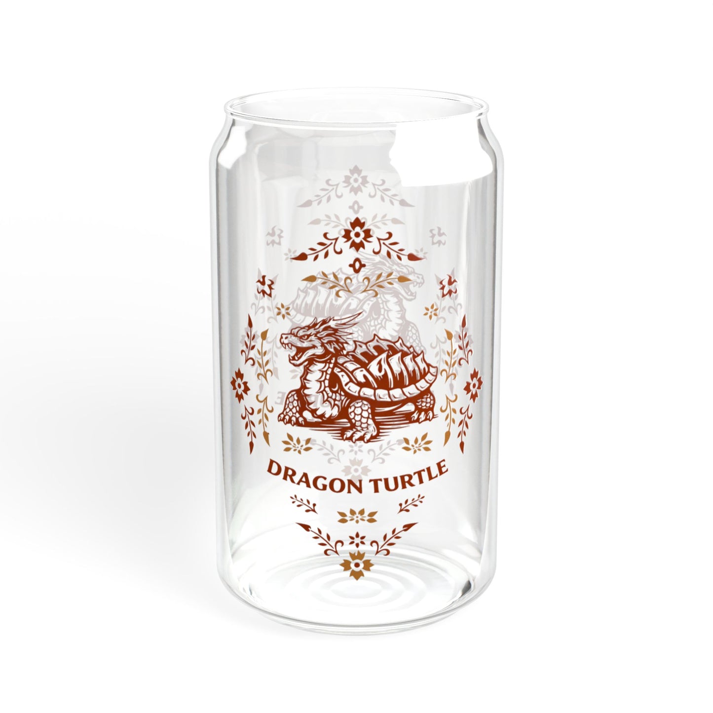 Retro "Dragon Turtle" 16oz Can Glass - D&D Series I