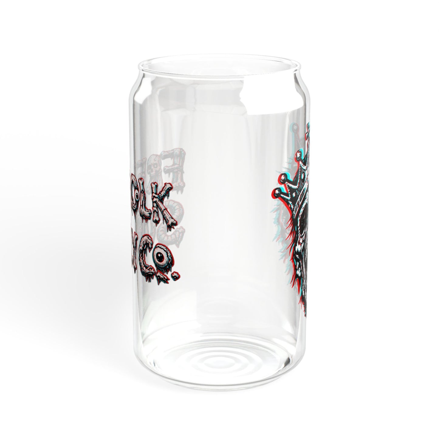 "Royalty" - 16oz 3D Zombie Can Glass