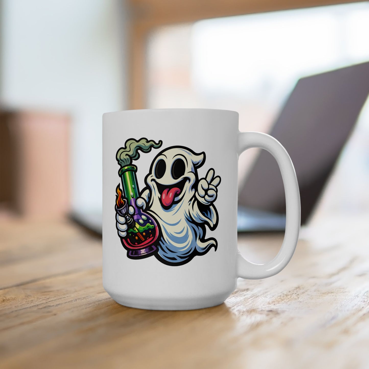 "Official Wake & Bake Ghost" - 15oz Coffee Mug