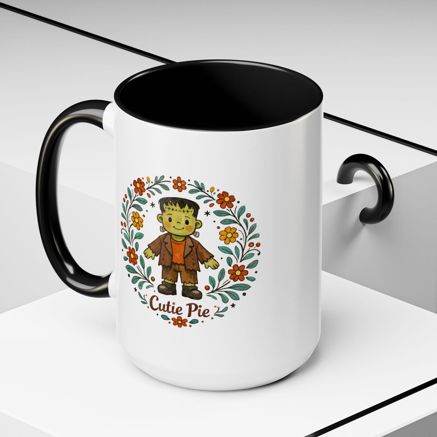 "Cutie Pie" - 15oz Folksy Monster Mug