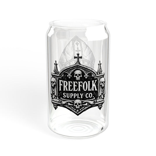 "His Holy Roman" - 16oz Zombie Can Glass