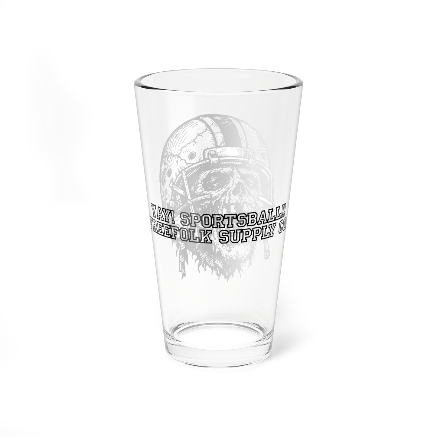 "Tackle Sportsball" - 16oz Zombie Pint Glass