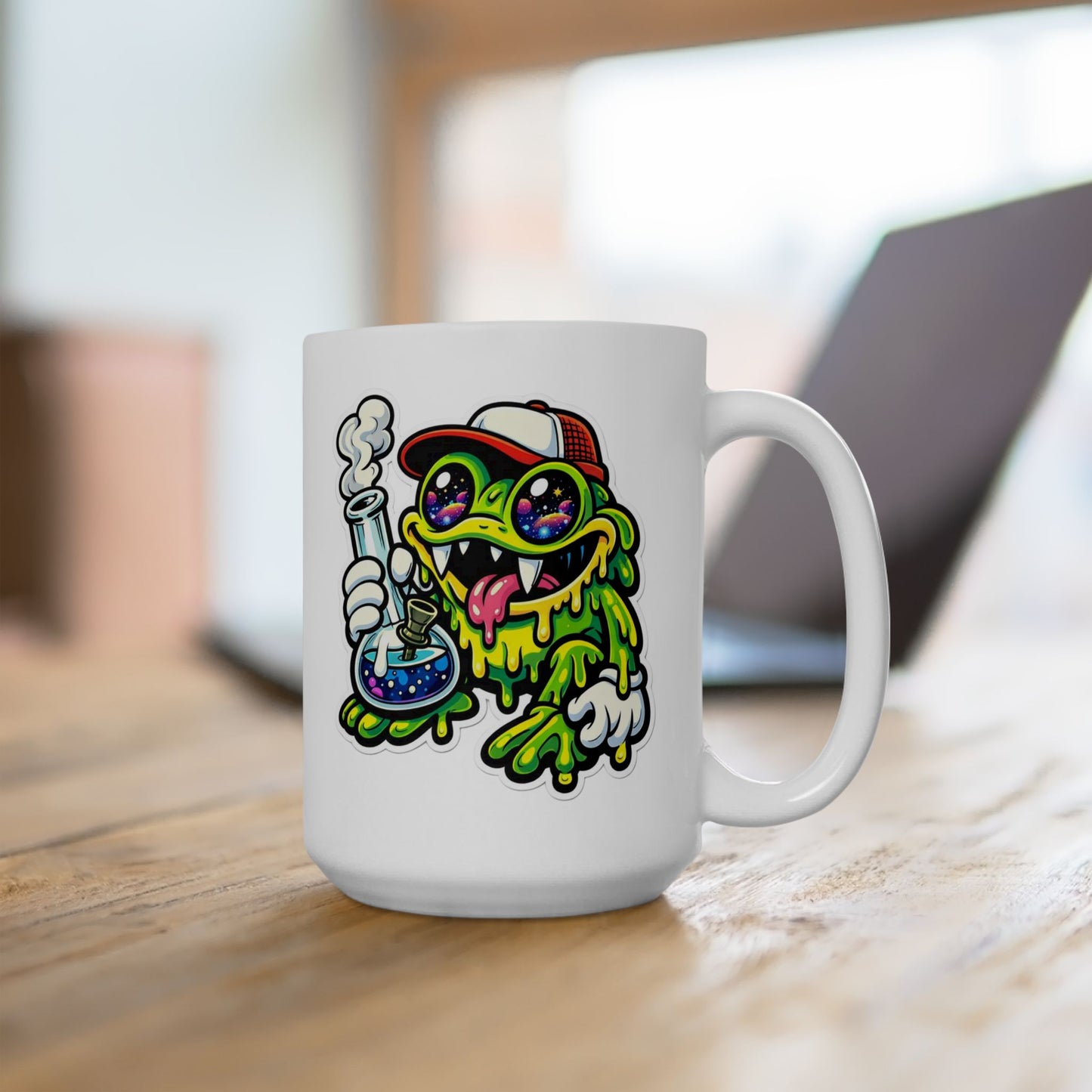 "Official Wake & Bake Frog" - 15oz Coffee Mug