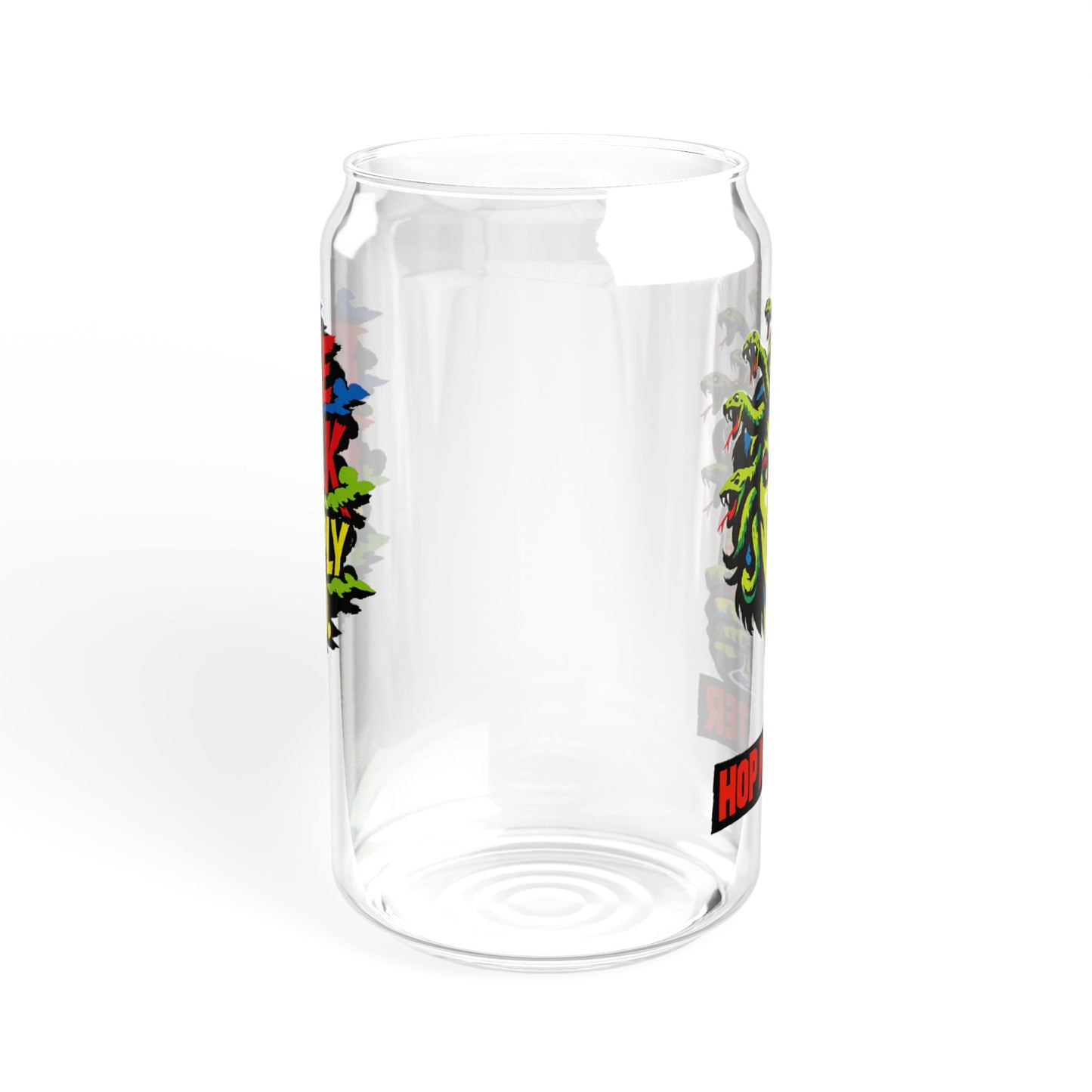 "Hop Monster Gorgon" - 16oz Retro Horror Can Glass