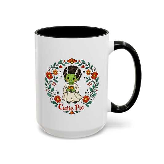 "Cutie Pie" 15oz Folksy Monster Bride Mug