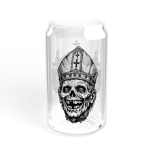 "His Holy Roman" - 16oz Zombie Can Glass