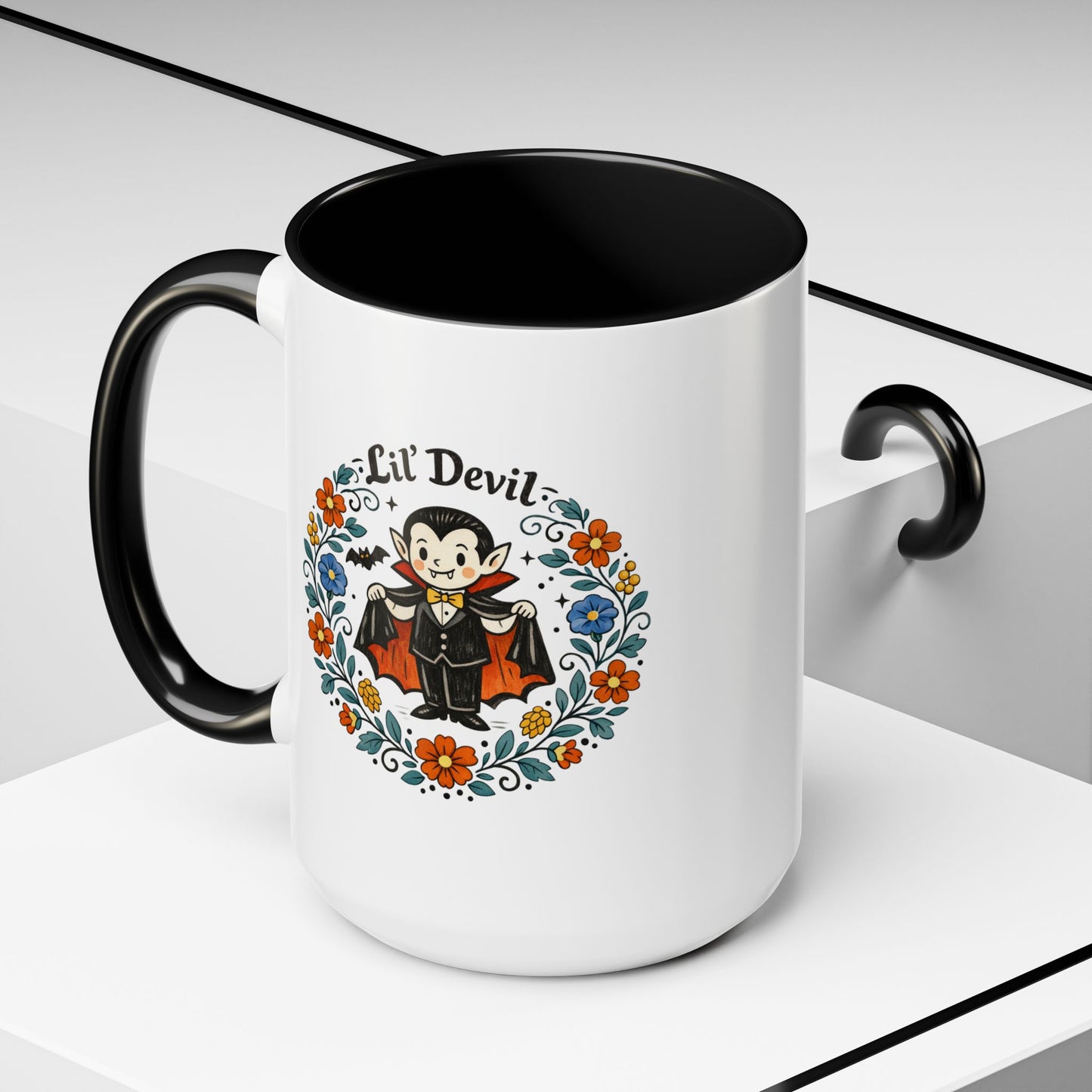 "Lil' Devil" 15oz Folksy Vampire Mug