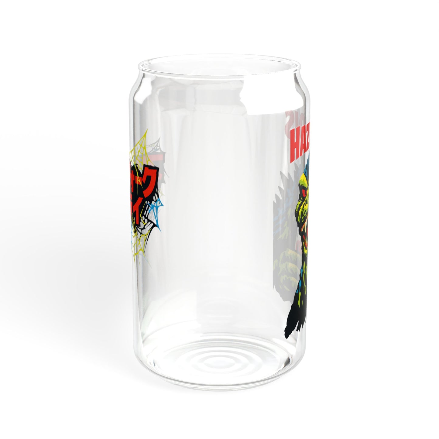 "Hazy Bois Gojira" - 16oz Retro Horror Can Glass