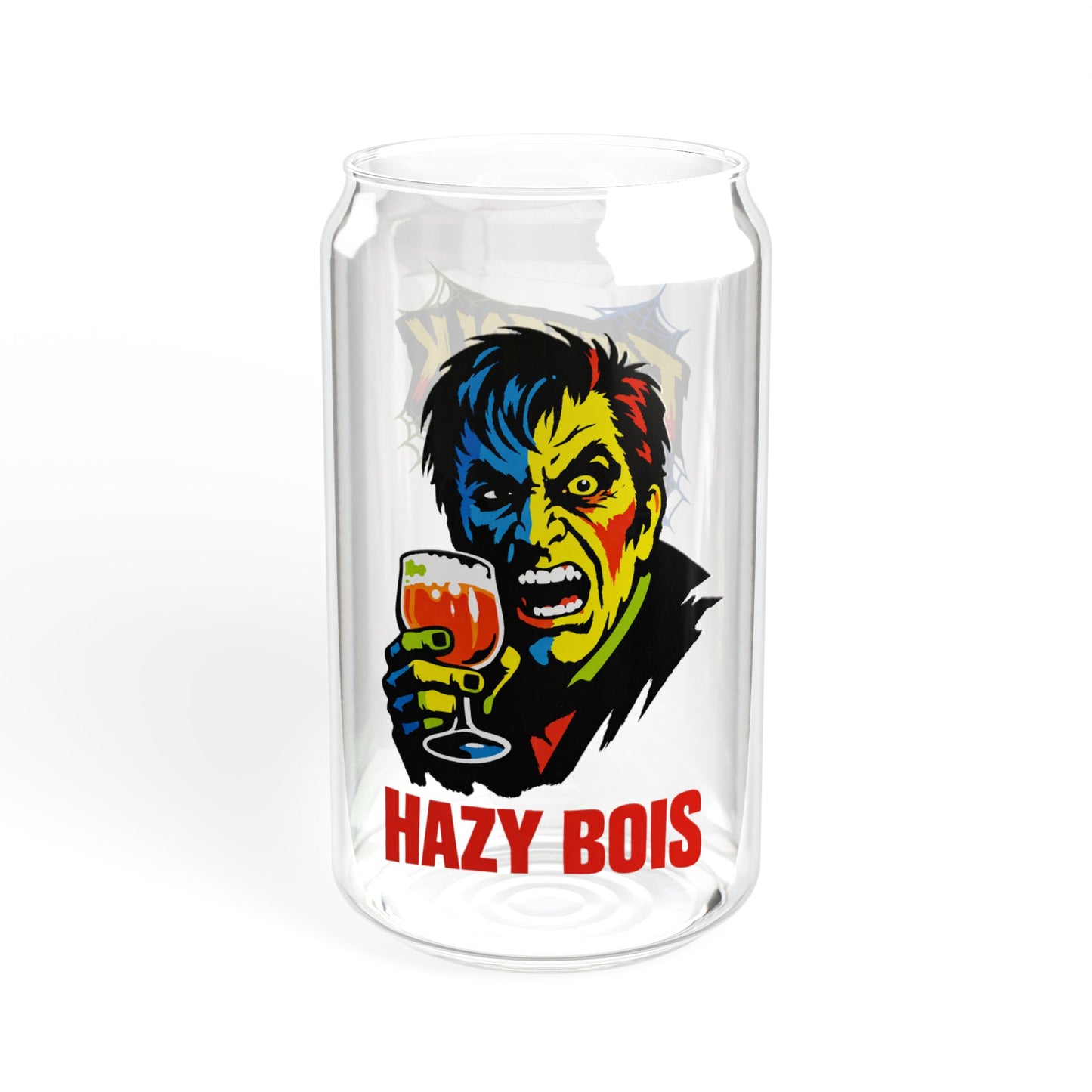 "Hazy Bois Mr. Hyde" - 16oz Retro Horror Can Glass