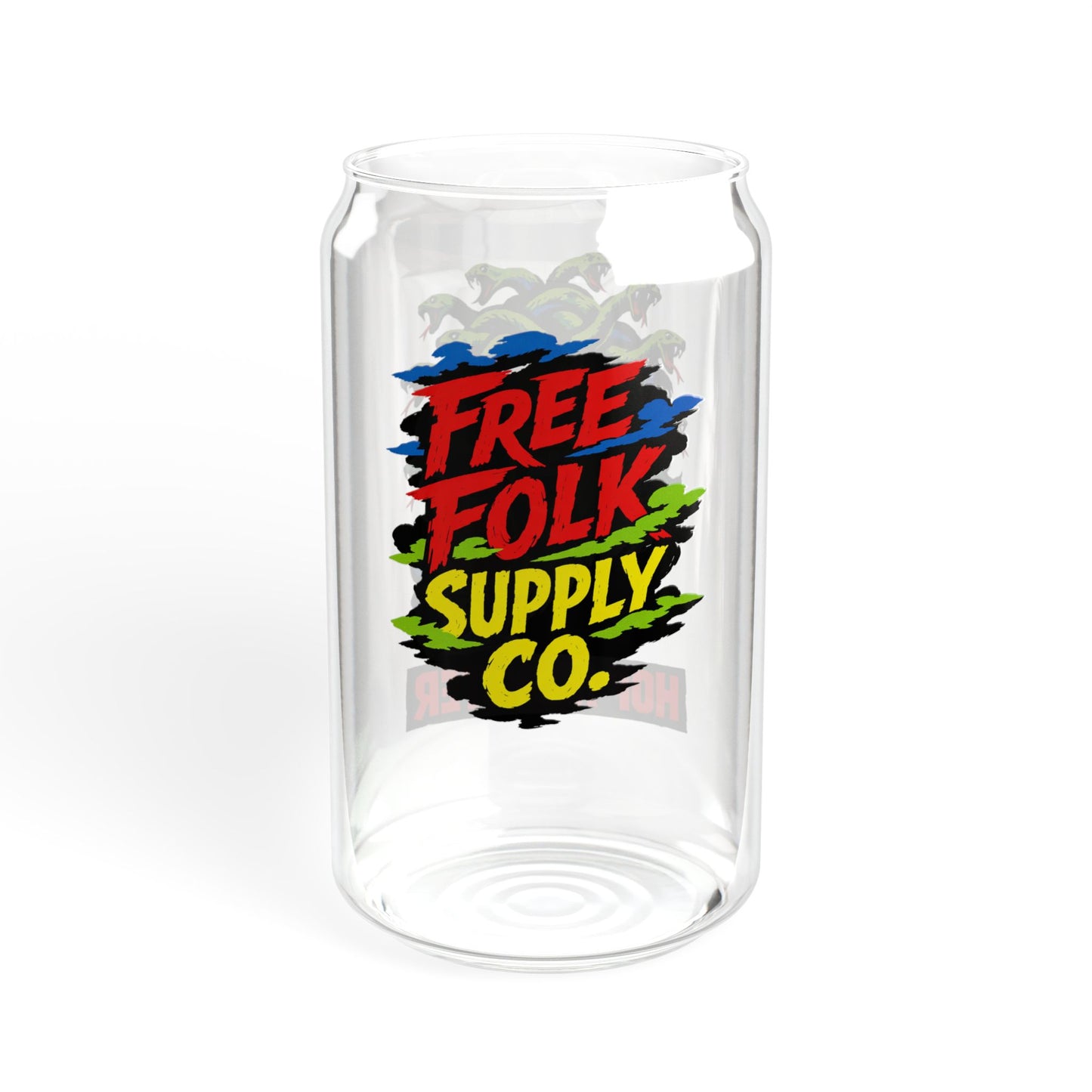 "Hop Monster Gorgon" - 16oz Retro Horror Can Glass