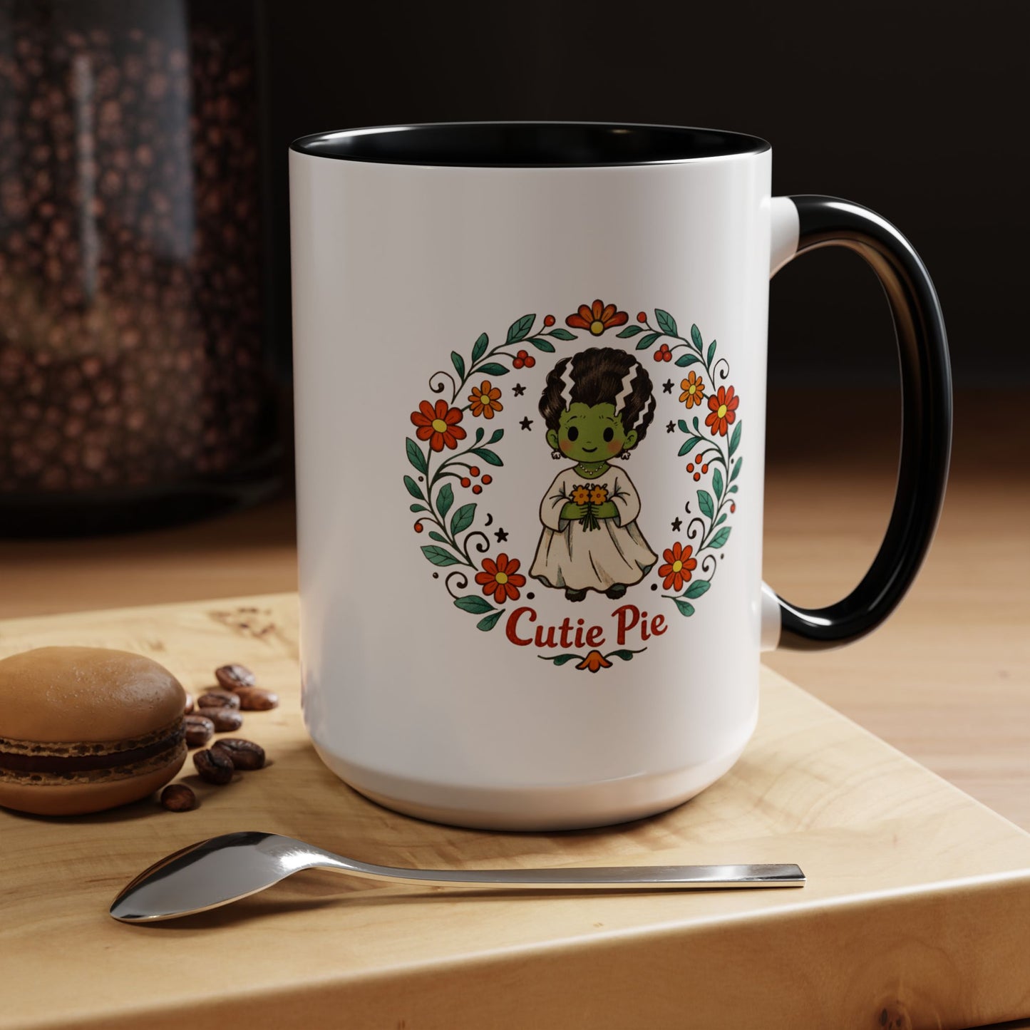 "Cutie Pie" 15oz Folksy Monster Bride Mug