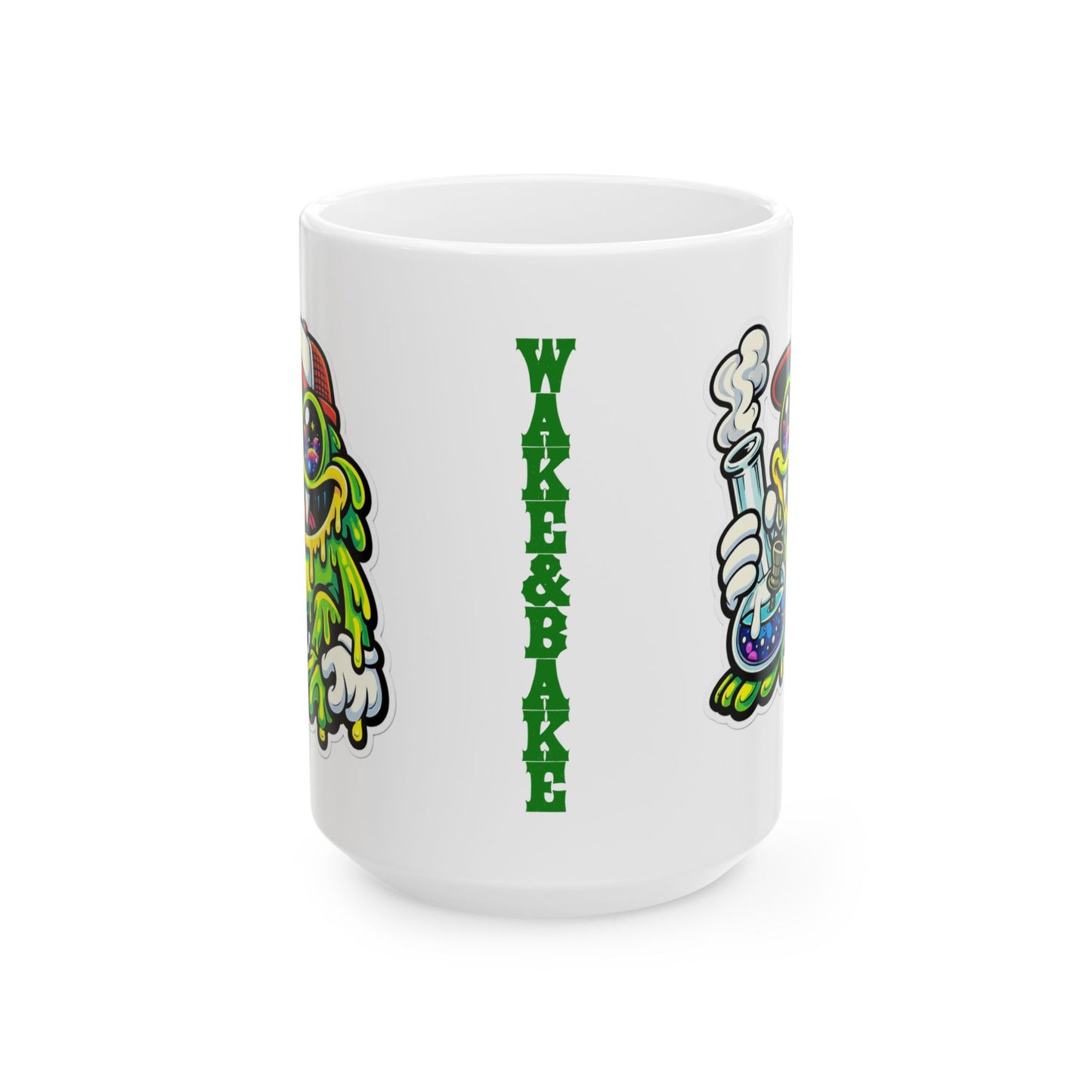 "Official Wake & Bake Frog" - 15oz Coffee Mug