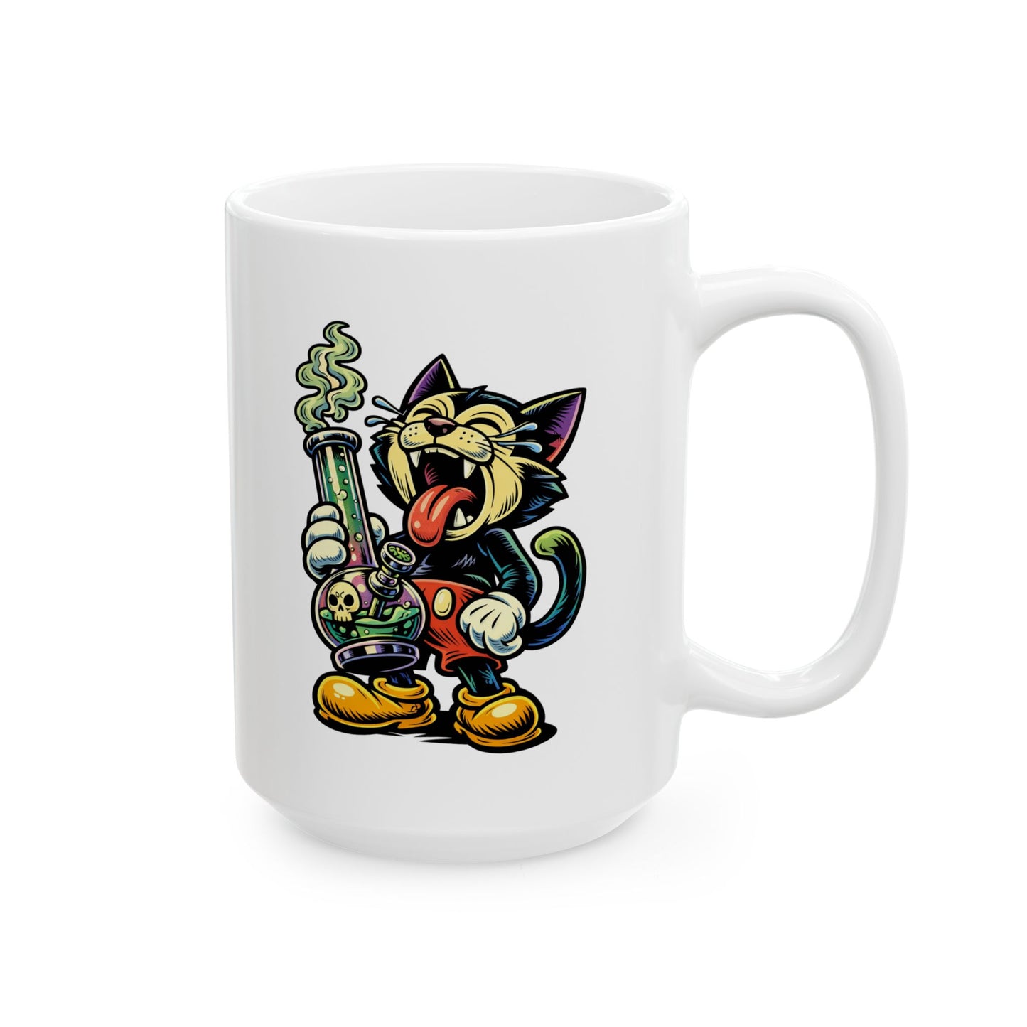 "Official Wake & Bake Cat" - 15oz Coffee Mug