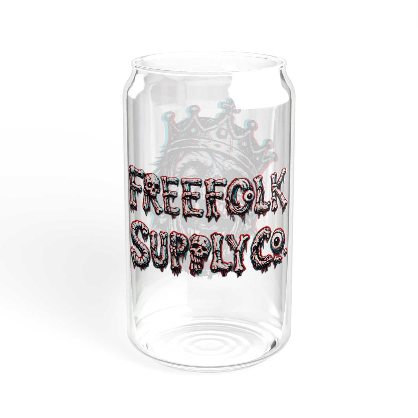 "Royalty" - 16oz 3D Zombie Can Glass