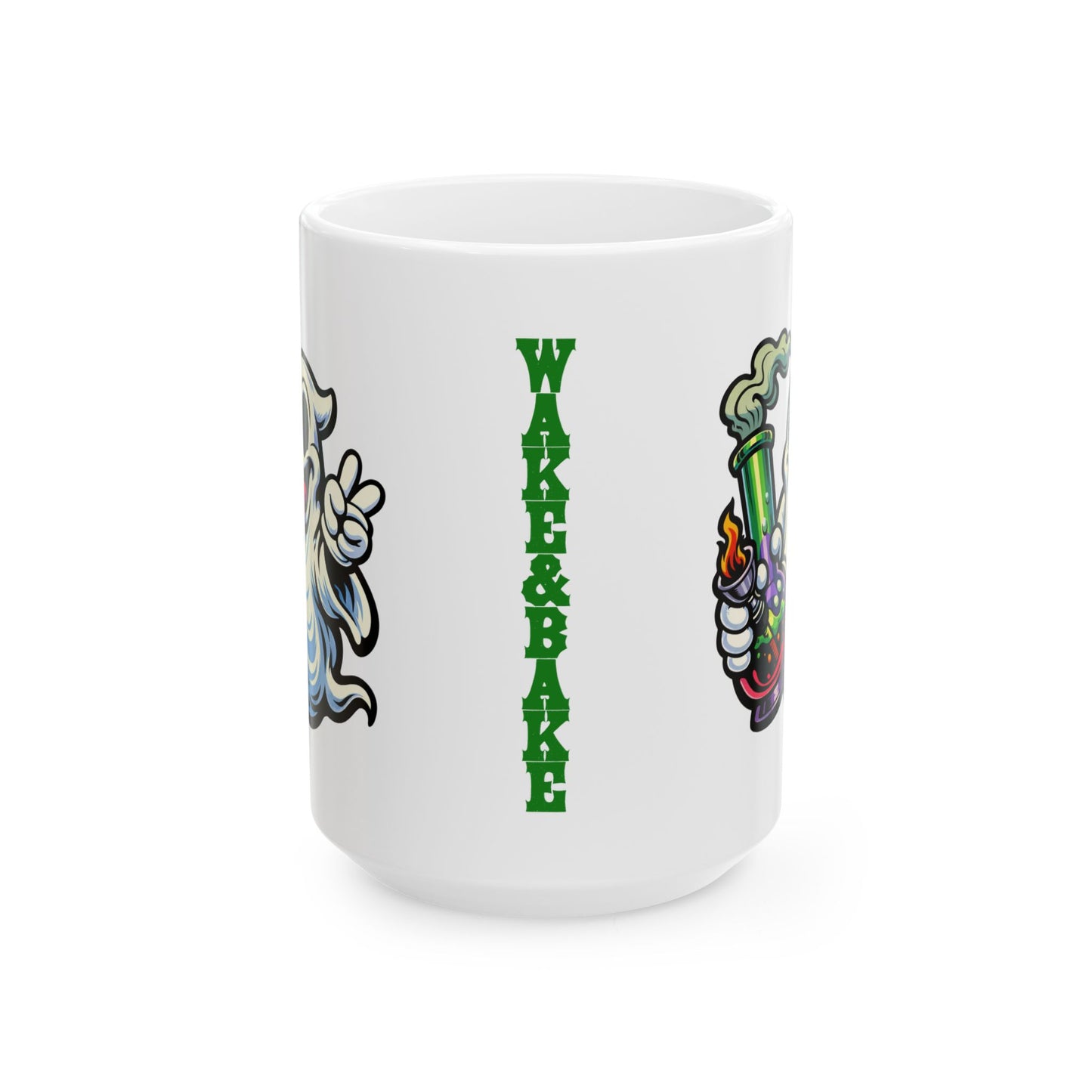 "Official Wake & Bake Ghost" - 15oz Coffee Mug
