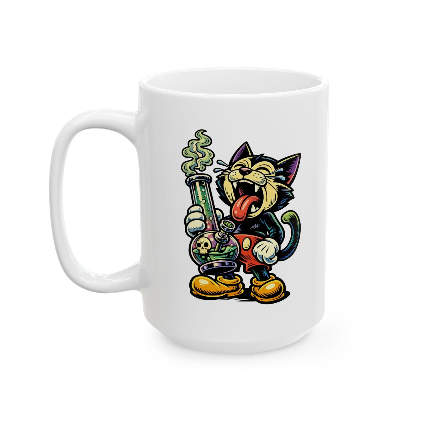 "Official Wake & Bake Cat" - 15oz Coffee Mug