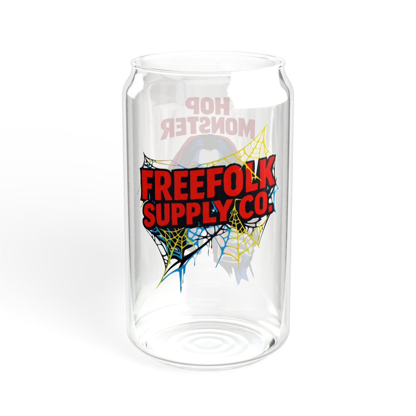 "Hop Monster Vampire Bride" - 16oz Retro Horror Can Glass