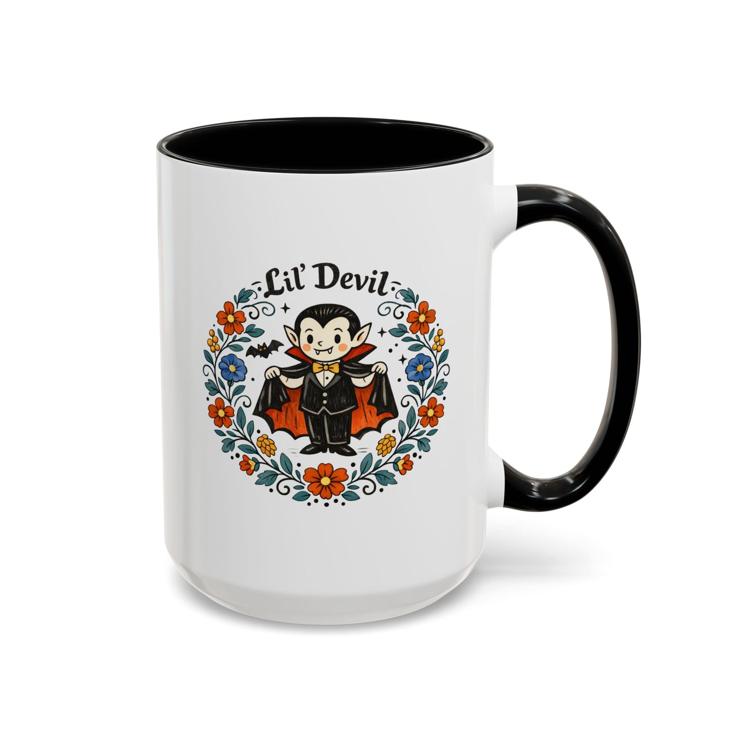 "Lil' Devil" 15oz Folksy Vampire Mug