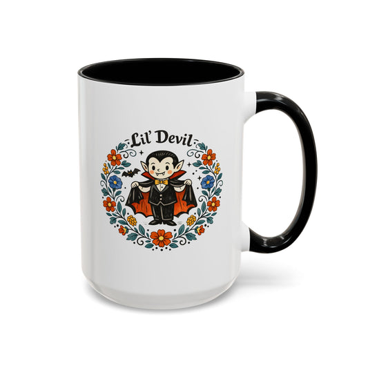 "Lil' Devil" 15oz Folksy Vampire Mug