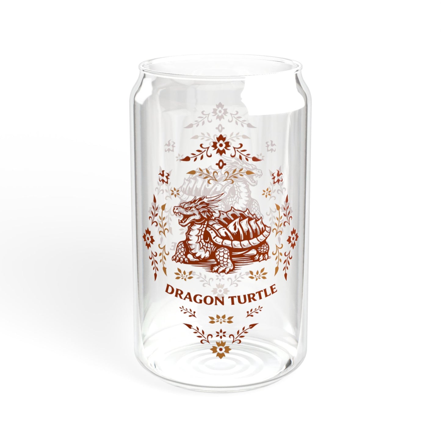 Retro "Dragon Turtle" 16oz Can Glass - D&D Series I