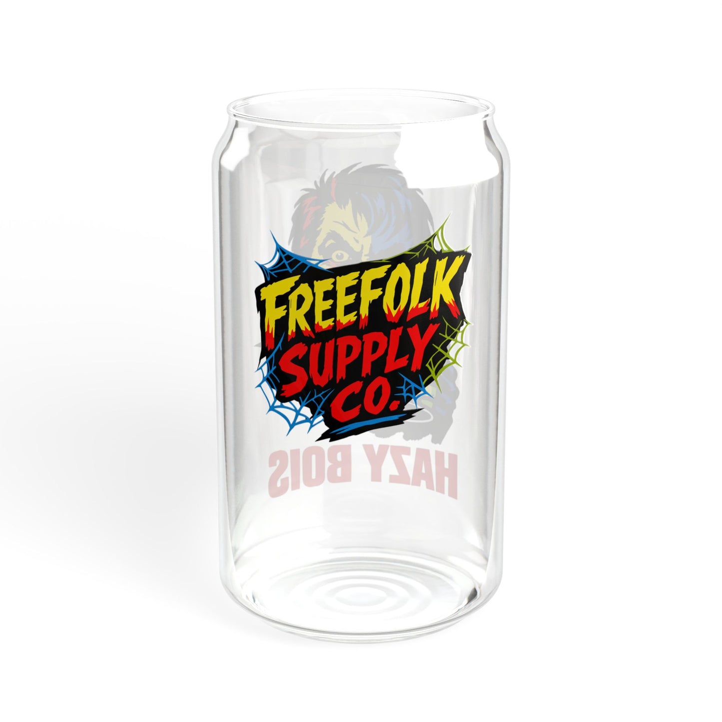 "Hazy Bois Mr. Hyde" - 16oz Retro Horror Can Glass