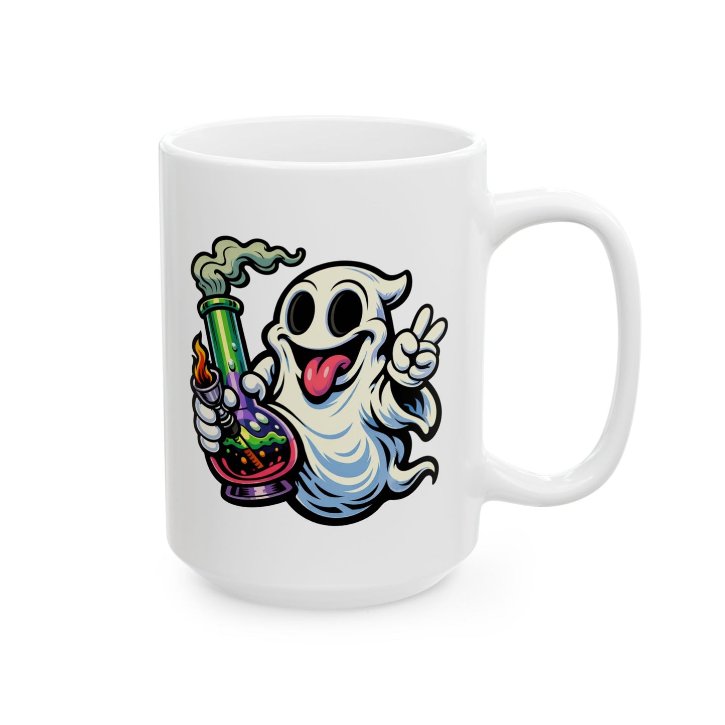 "Official Wake & Bake Ghost" - 15oz Coffee Mug