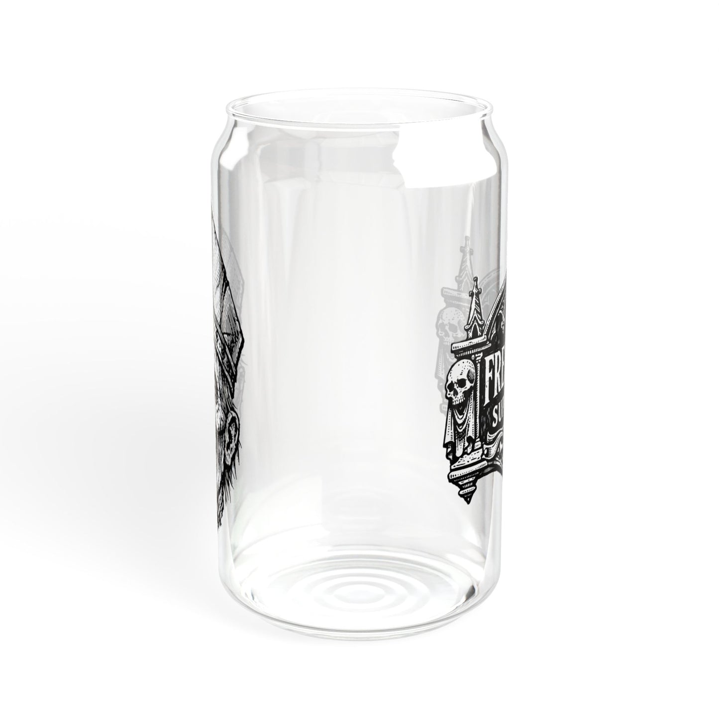 "His Holy Roman" - 16oz Zombie Can Glass