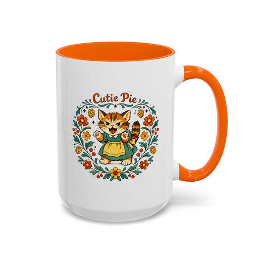 "Cutie Pie Kitty" 15oz Folksy Kitty Mug