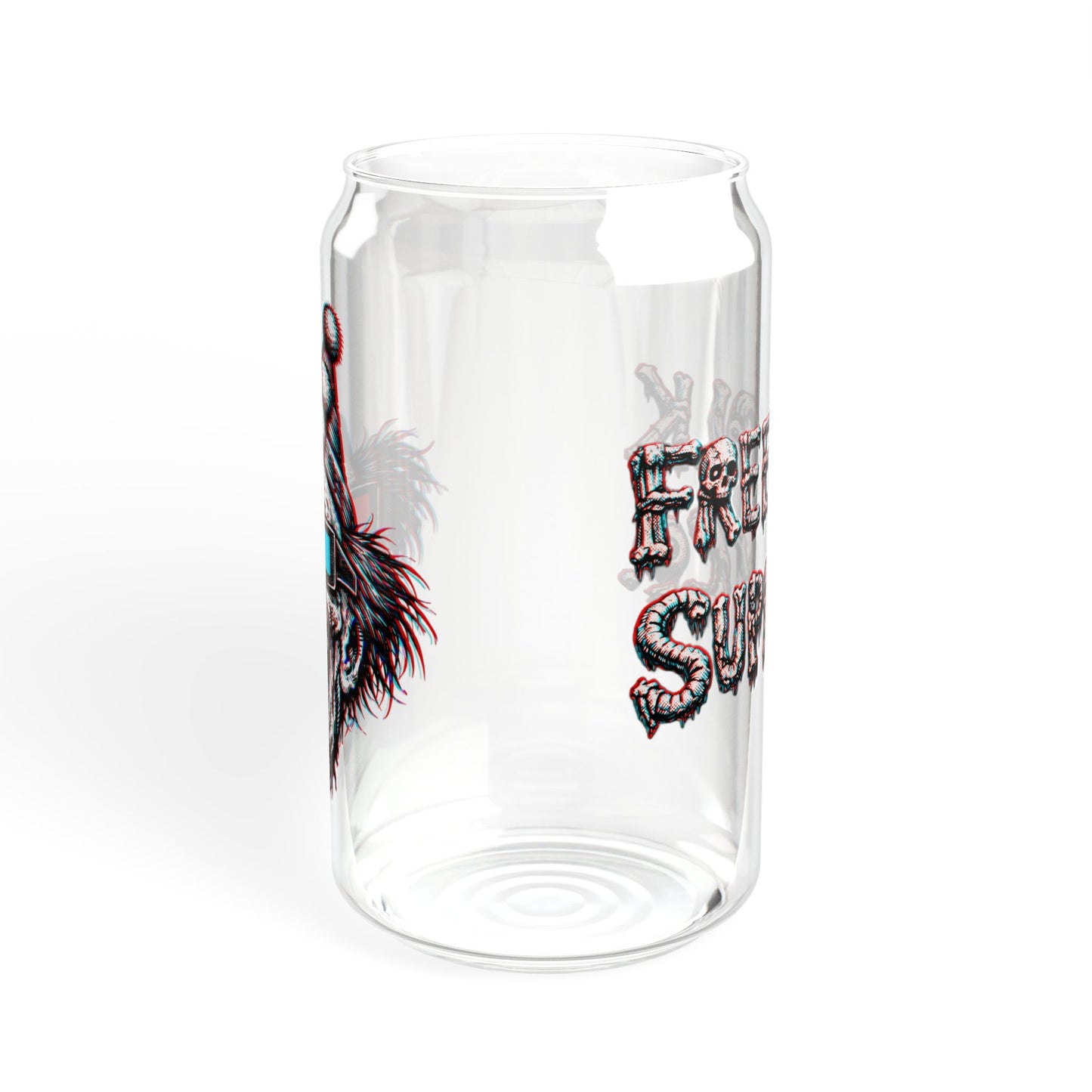 "Clowning Around" - 16oz 3D Zombie Can Glass