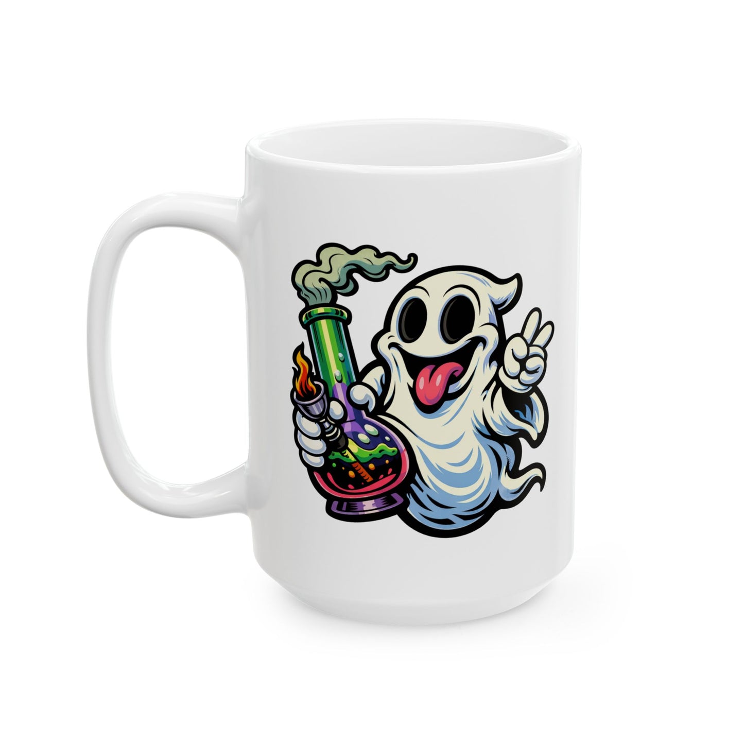 "Official Wake & Bake Ghost" - 15oz Coffee Mug