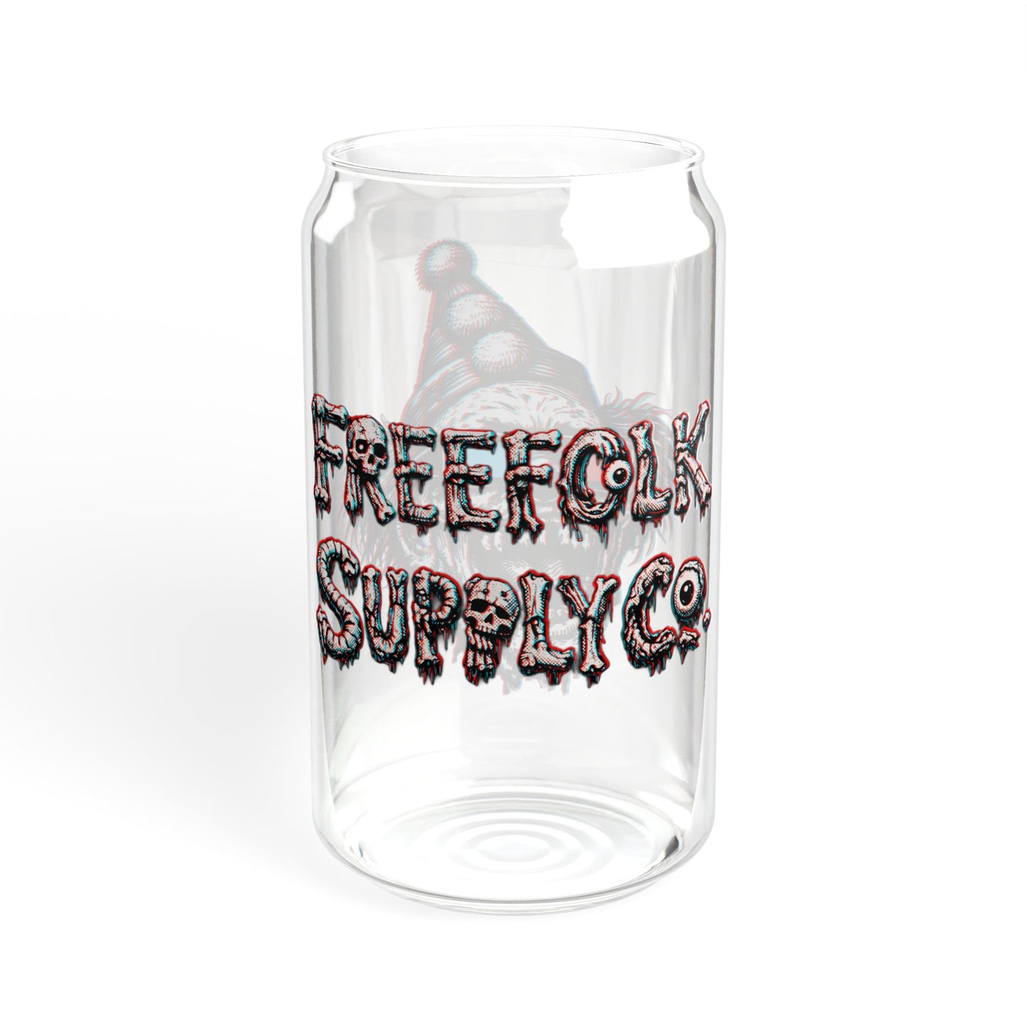 "Clowning Around" - 16oz 3D Zombie Can Glass