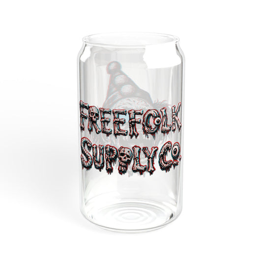 "Clowning Around" - 16oz 3D Zombie Can Glass
