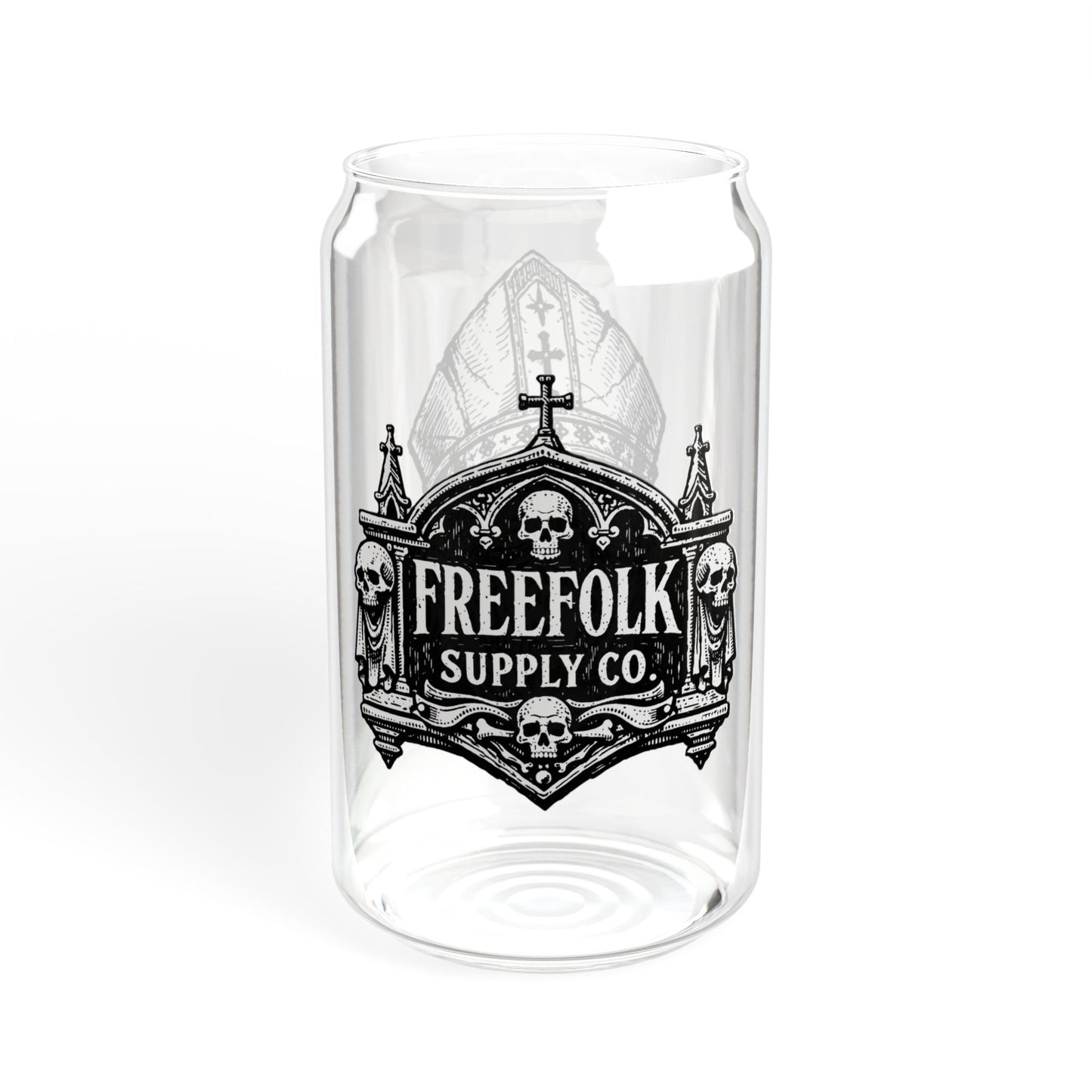 "His Holy Roman" - 16oz Zombie Can Glass
