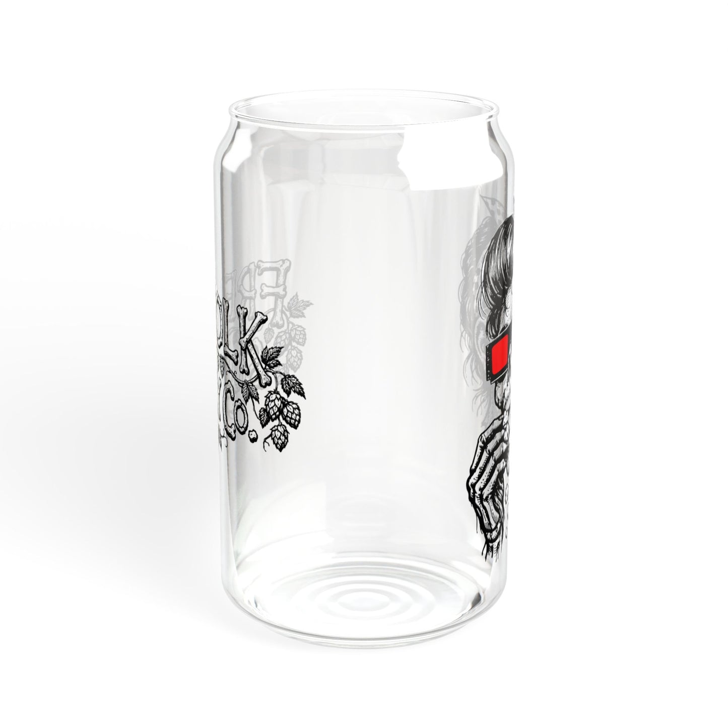 "Movie Night" - 16oz Zombie Can Glass