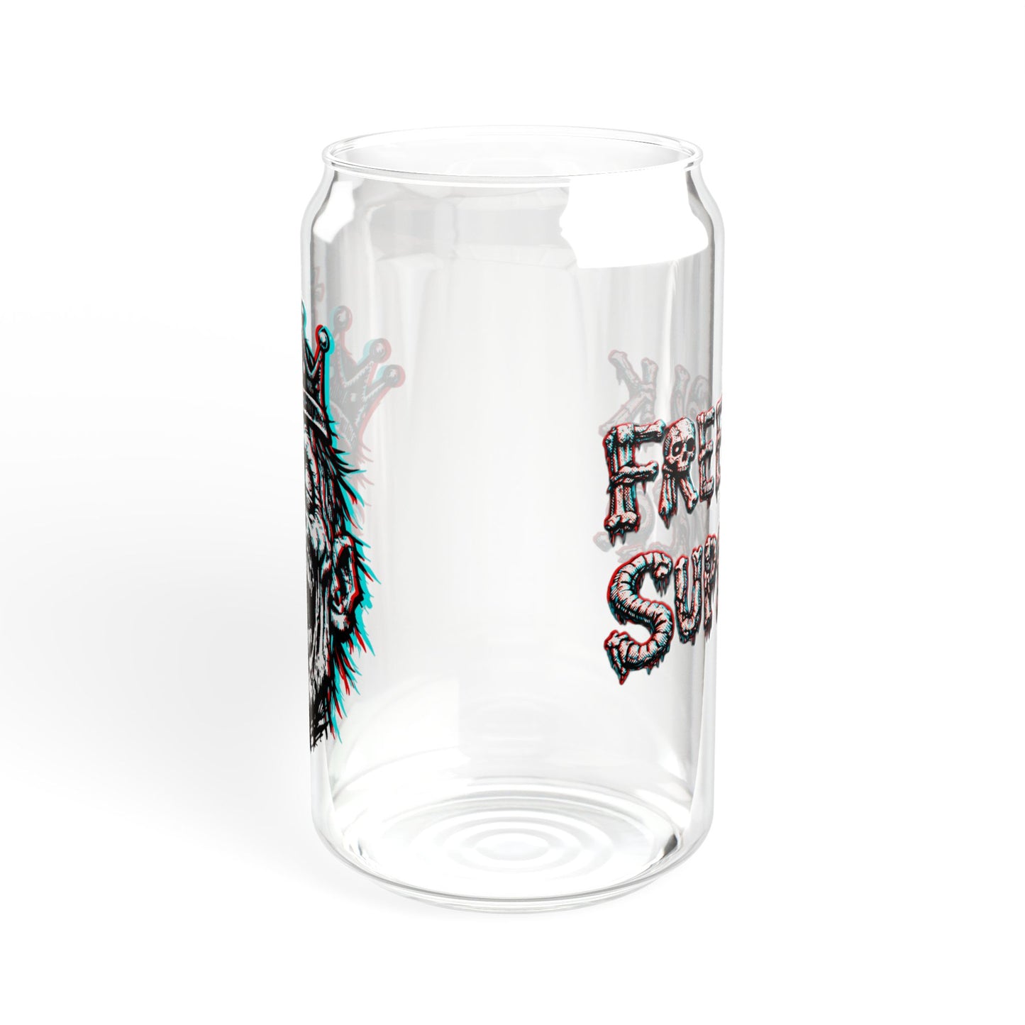 "Royalty" - 16oz 3D Zombie Can Glass