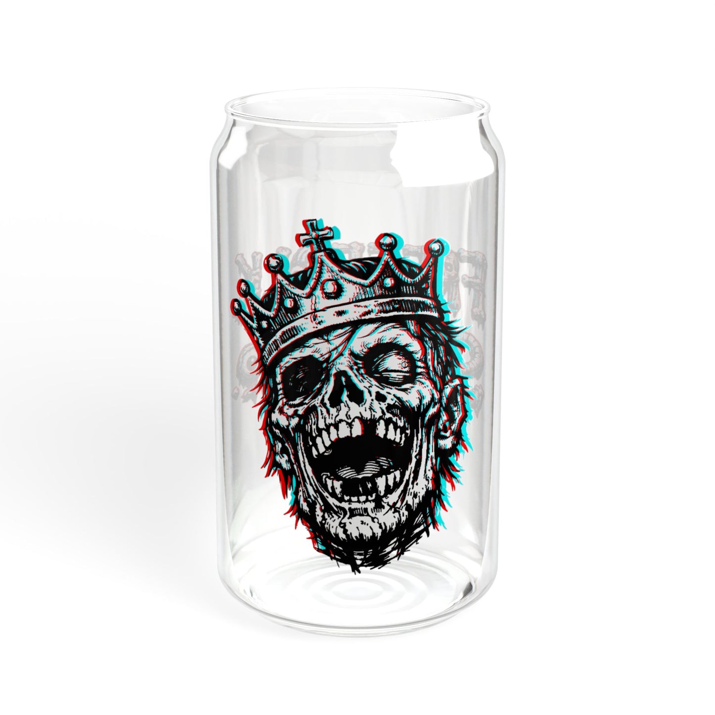 "Royalty" - 16oz 3D Zombie Can Glass