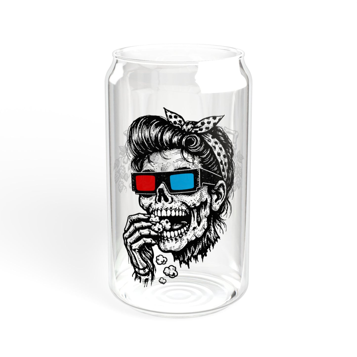 "Movie Night" - 16oz Zombie Can Glass