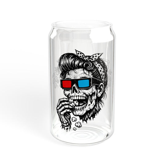 "Movie Night" - 16oz Zombie Can Glass