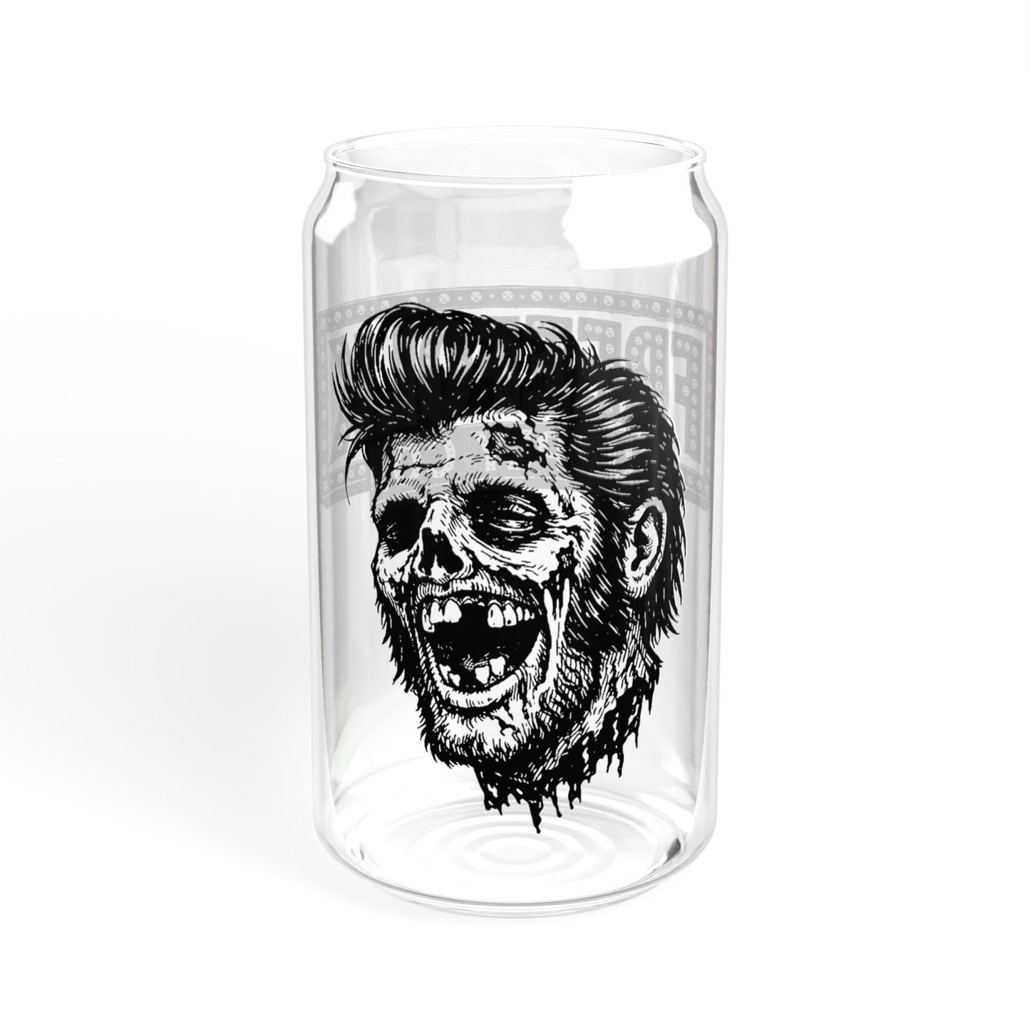 "The King" - 16oz Zombie Can Glass