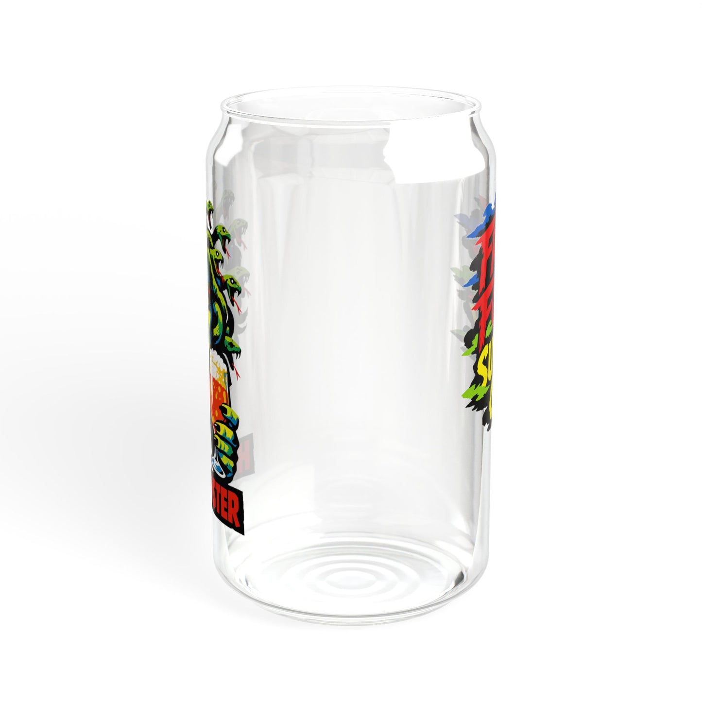"Hop Monster Gorgon" - 16oz Retro Horror Can Glass