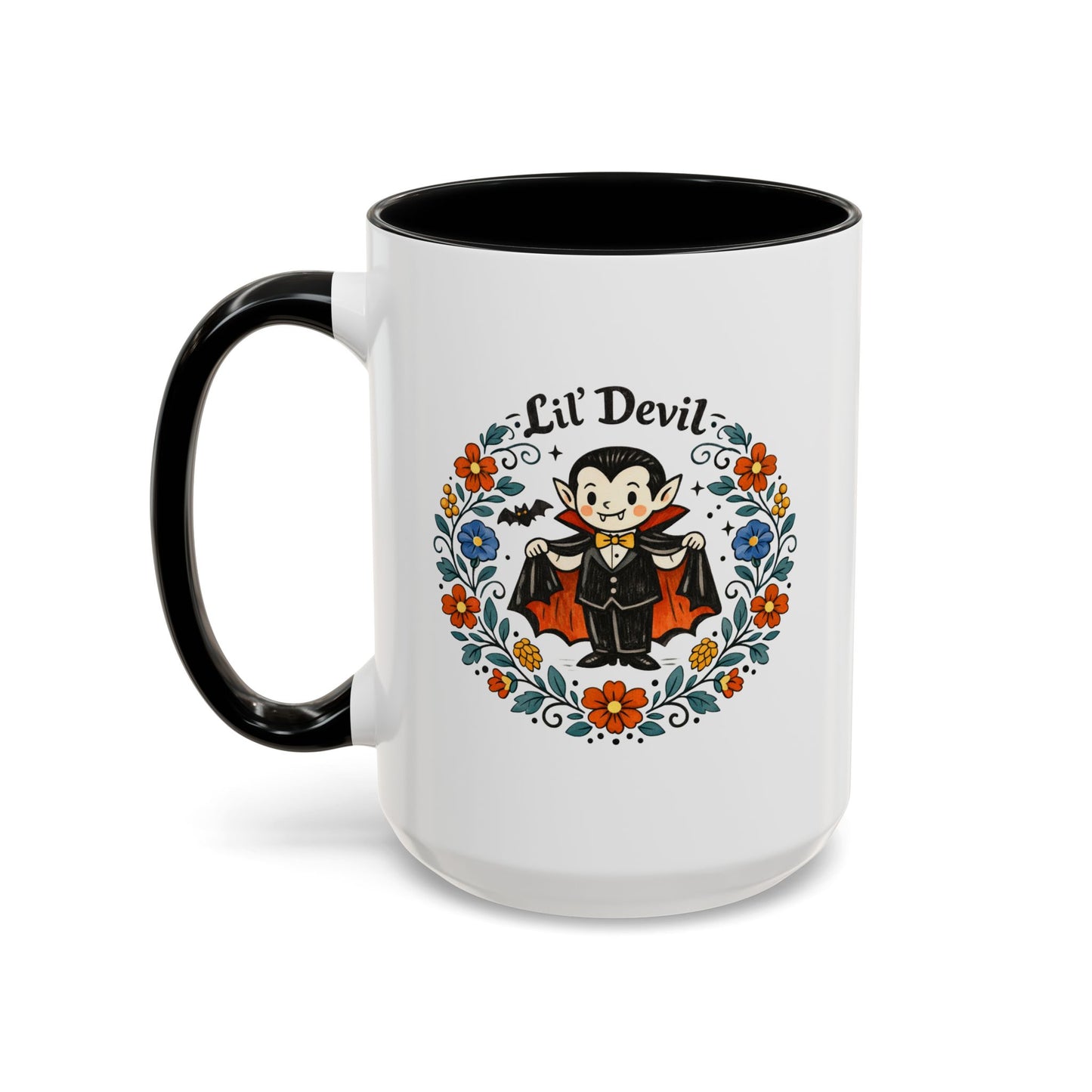 "Lil' Devil" 15oz Folksy Vampire Mug